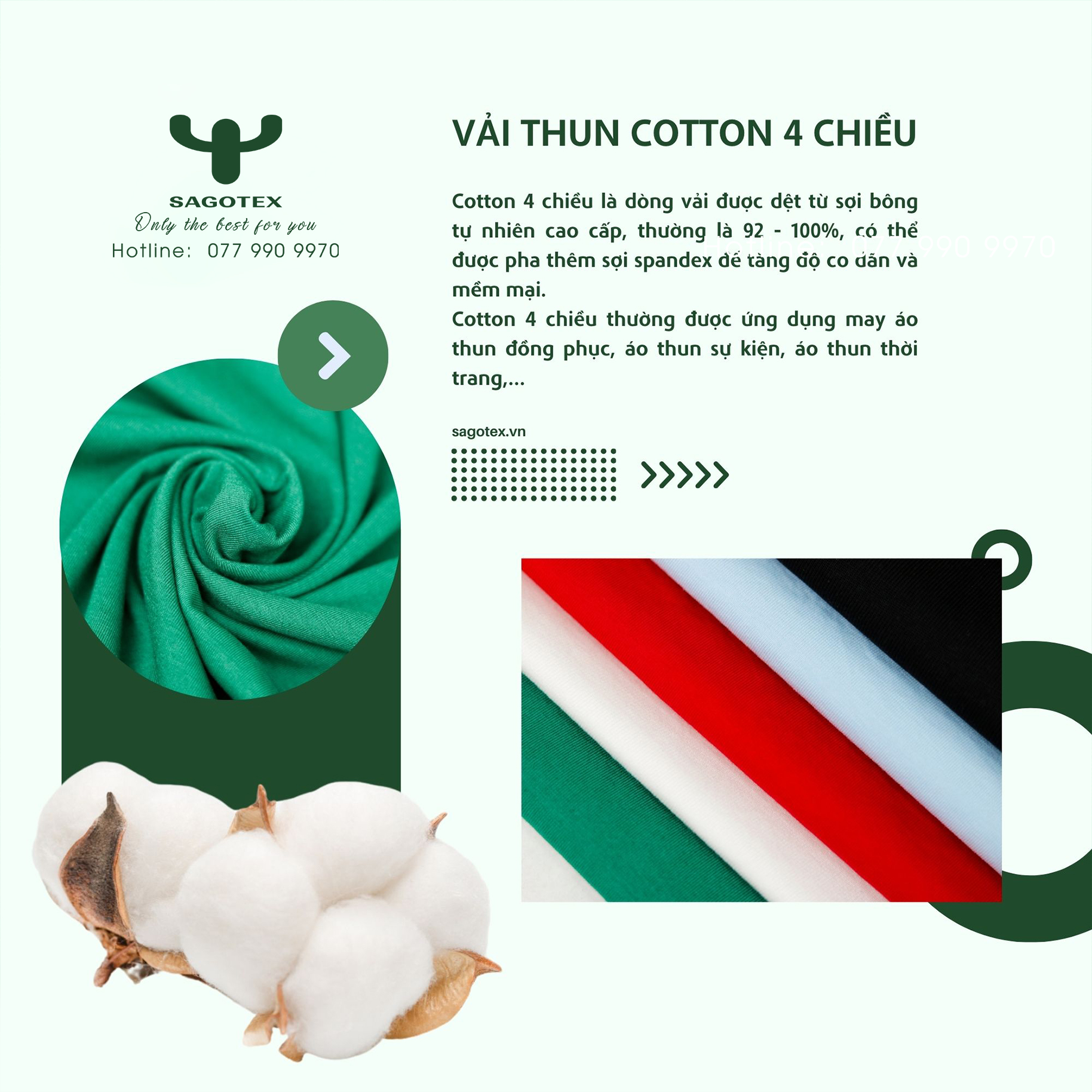 cotton 4 chiều - thông tin chi tiết và báo giá mới nhất 2025