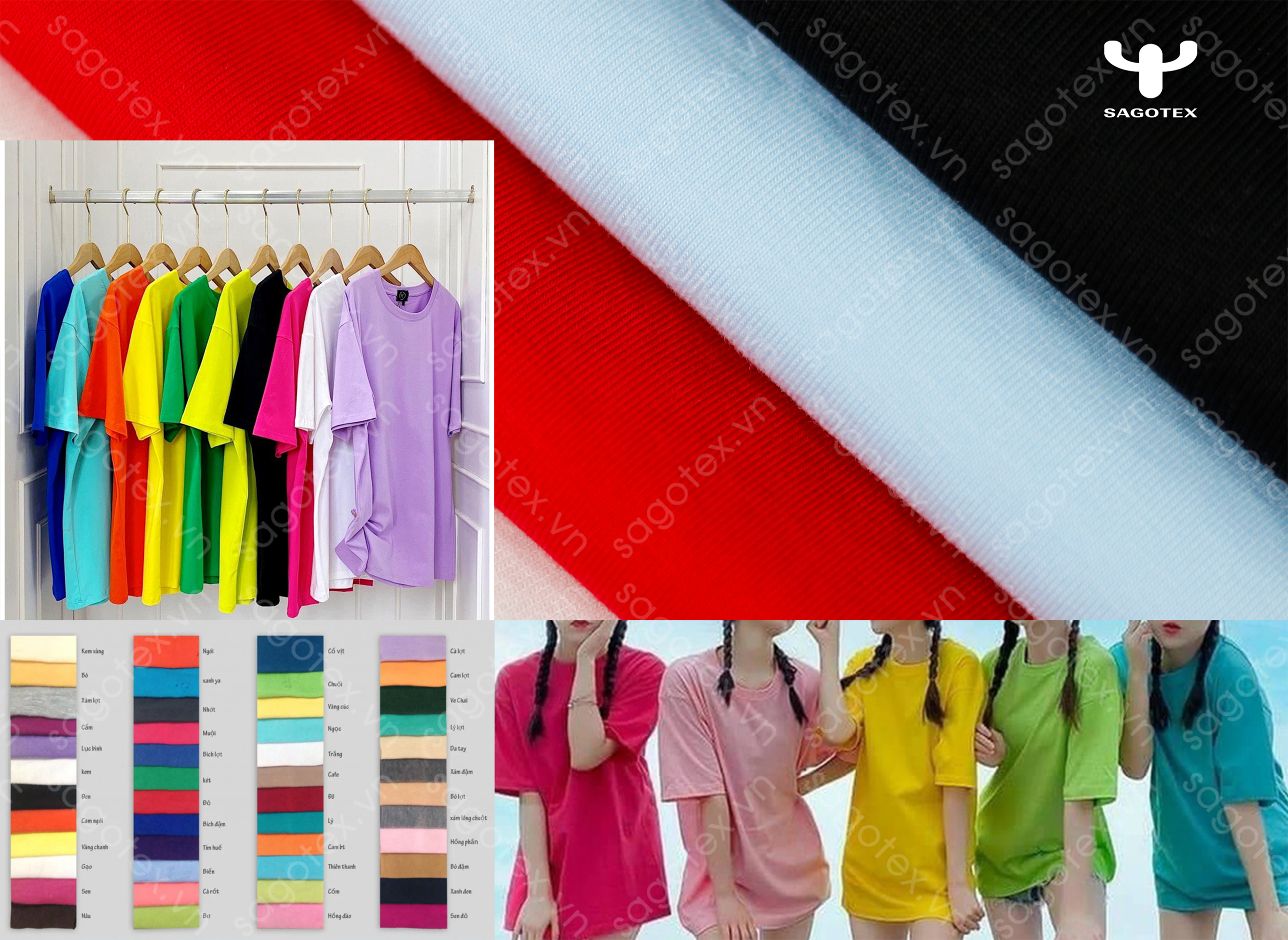 Bảng màu cotton 4 chiều