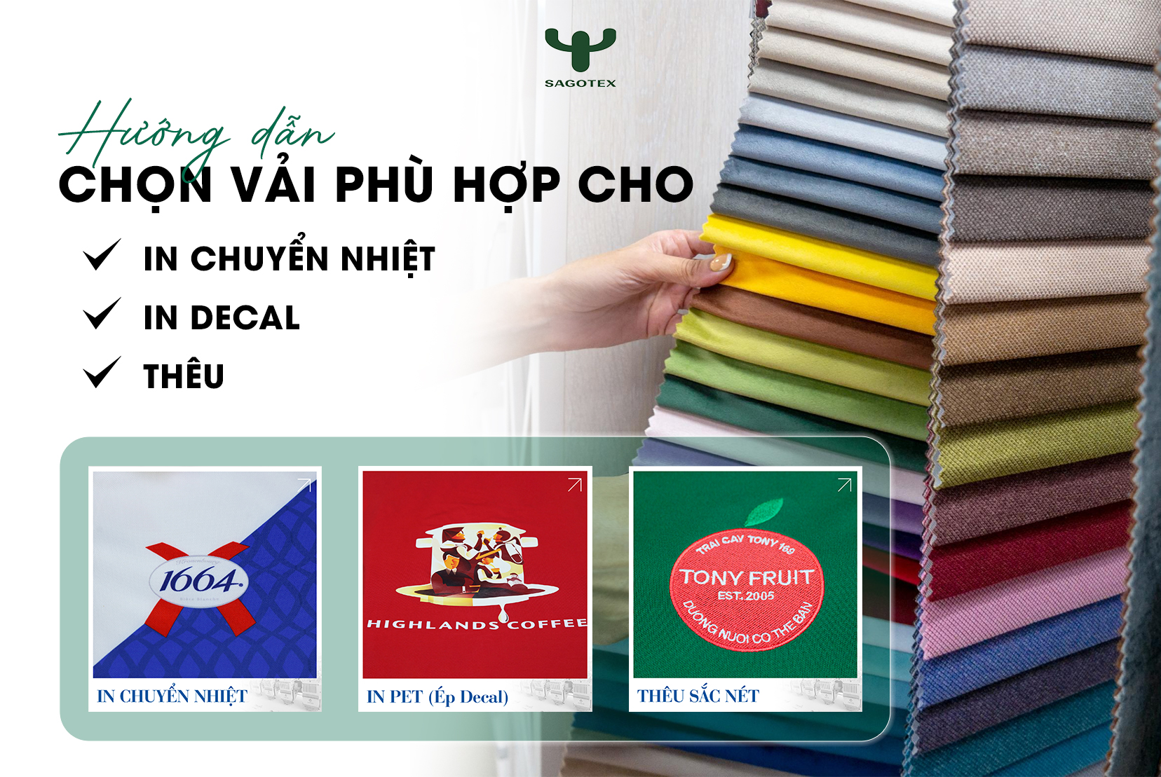 Hướng Dẫn Chọn Vải Phù Hợp Với Từng Loại Kỹ Thuật In Thêu